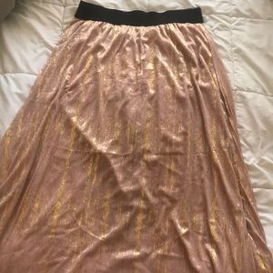 M gold foil LulaRoe Maxi